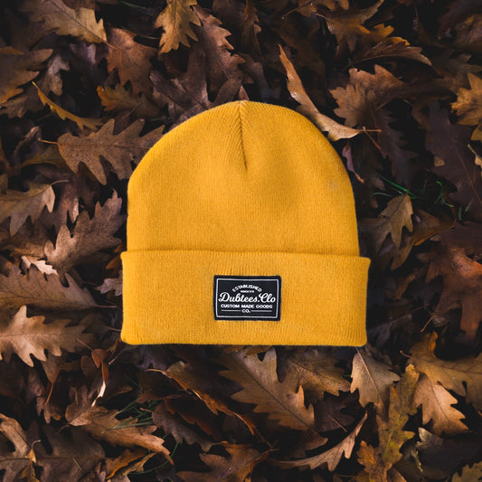 PATCH BEANIE - MUSTARD