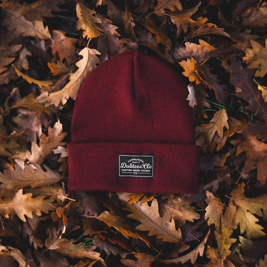 PATCH BEANIE - BURGUNDY