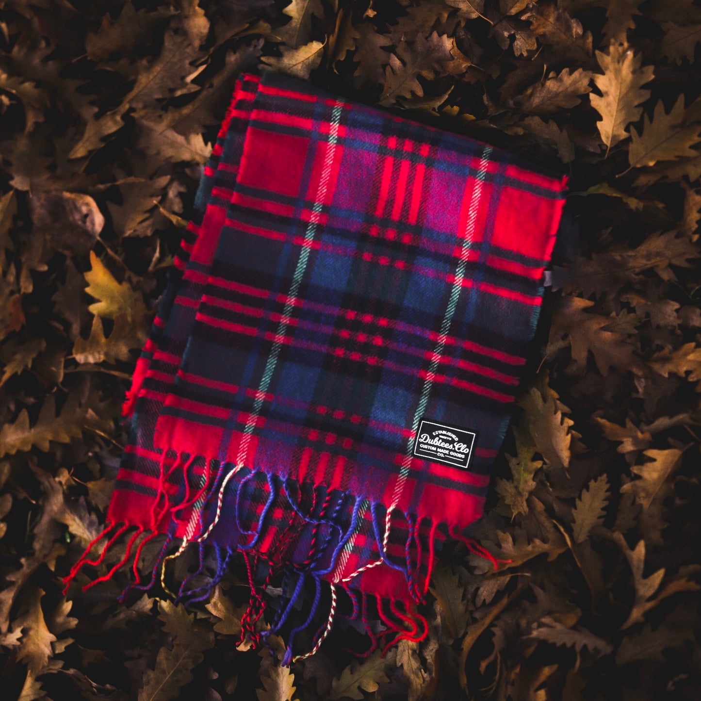 Dubtees.Clo Red Check Scarf