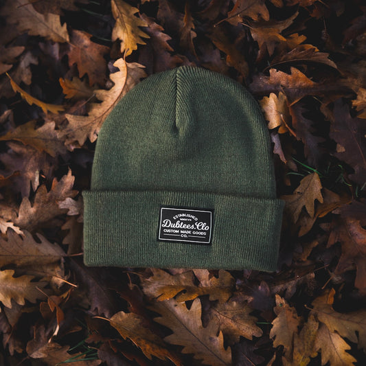 PATCH BEANIE - MILITARY GREEN