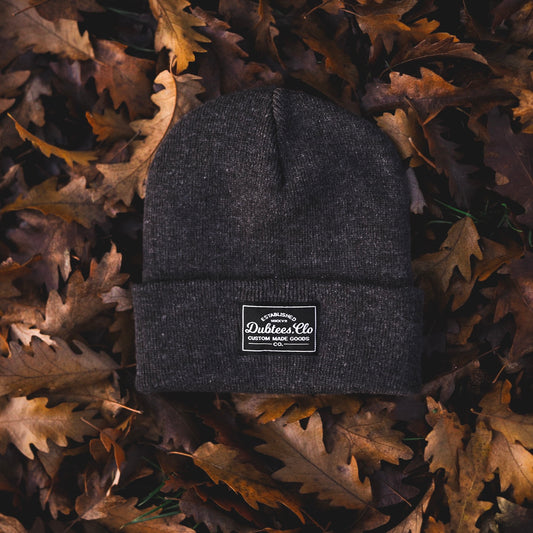 PATCH BEANIE - CHARCOAL