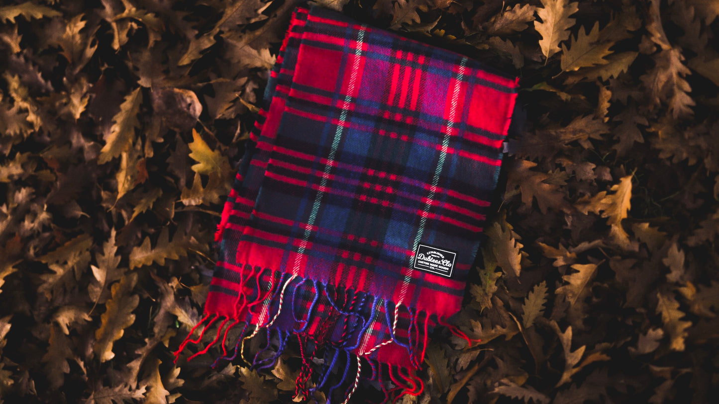 Dubtees.Clo Red Check Scarf