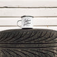 Caffeine & Gasoline Enamel Mug